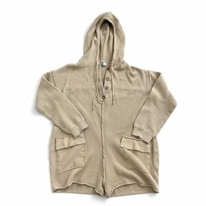 Free People Beach Ryleigh Hailee Sweater Romper Hooded Jumper Size Medium